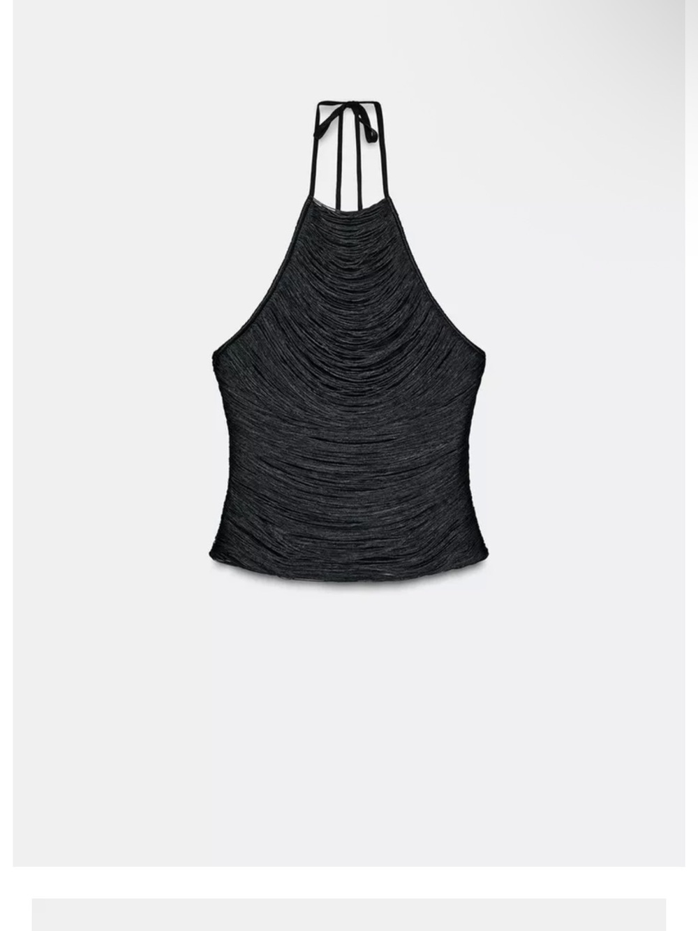 Black Fringe Zara top